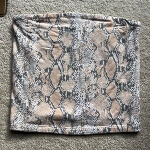 American Eagle Snakeskin Tube Top